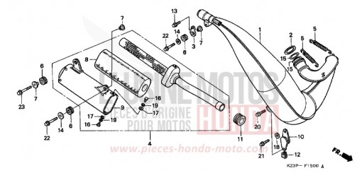 EXPANSION CHAMBER CR250RX de 1999